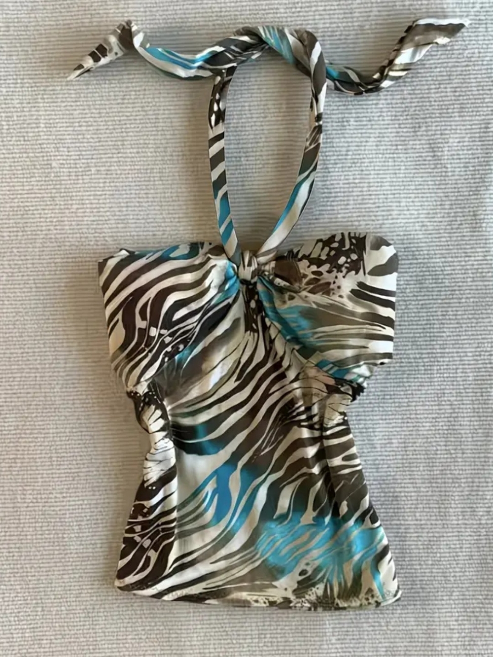 Halter One-Piece Top In Multicolor